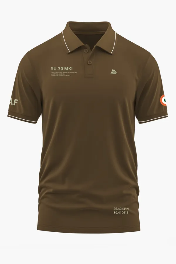 SU-30_MKI_POLO_T-SHIRT_-_Brown,_XXL