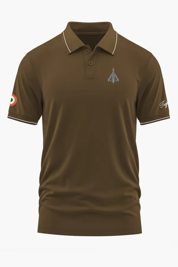 TEJAS_PRIDE_POLO_T-SHIRT_-_Brown,_XXL