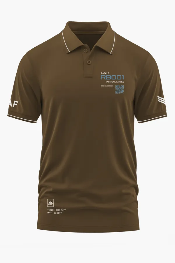 RAFALE_TACTICAL_STRIKE_POLO_T-SHIRT_-_Brown,_XXL