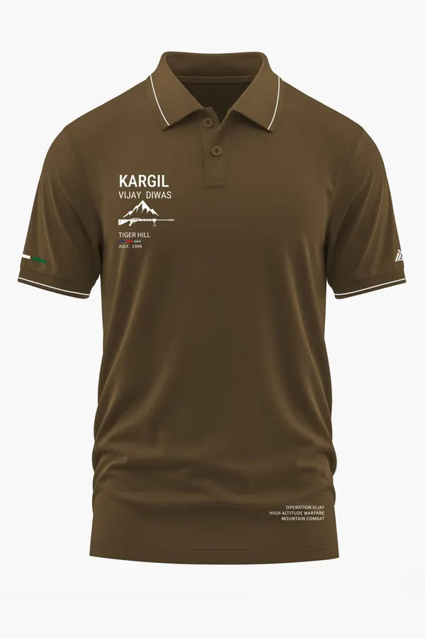 KARGIL_TIGER_HILL_POLO_T-SHIRT_-_Brown,_XXL