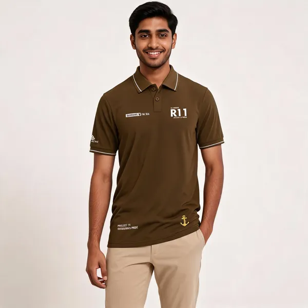 Brown_Cotton_Lycra_Regular_Fit_Polo_T-Shirt_For_Men