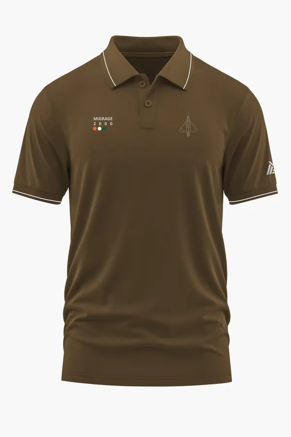 MIRAGE_2000_POLO_T-SHIRT_-_Brown,_XXL