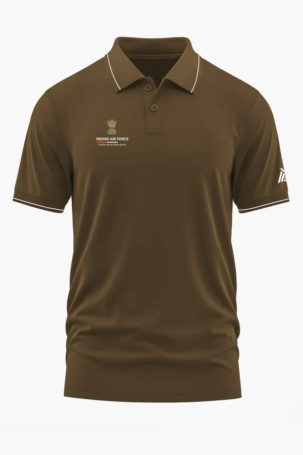 IAF_LEGACY_POLO_T-SHIRT_-_Brown,_XXL
