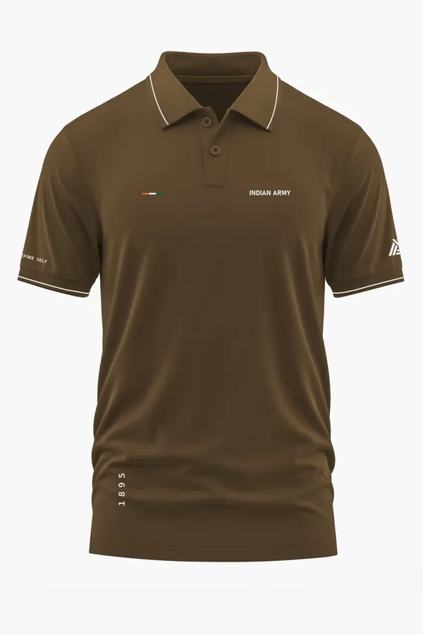 ARMY_HONOR_POLO_T-SHIRT_-_Brown,_XXL