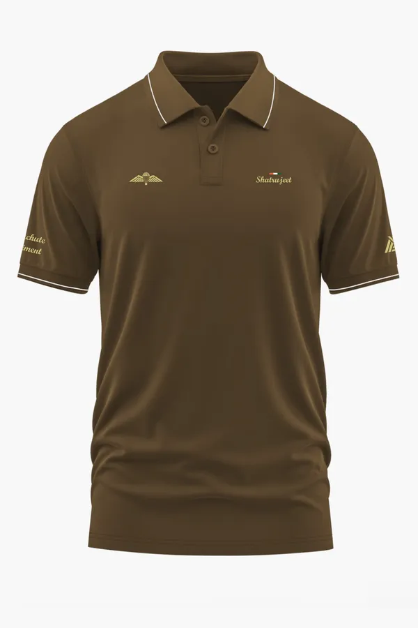 PARACHUTE_REGT._PRIDE_POLO_T-SHIRT_-_Brown,_XXL