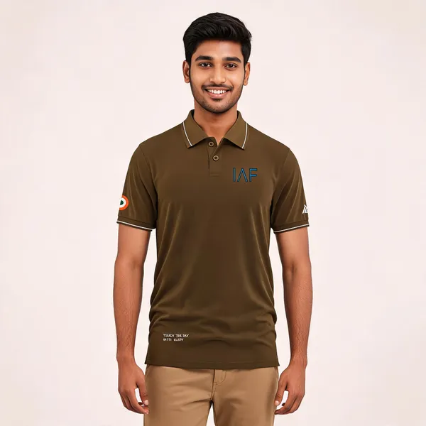 Brown_Cotton_Blend_Regular_Fit_Iaf_Honour_Classic_Polo_T-Shirt_For_Men