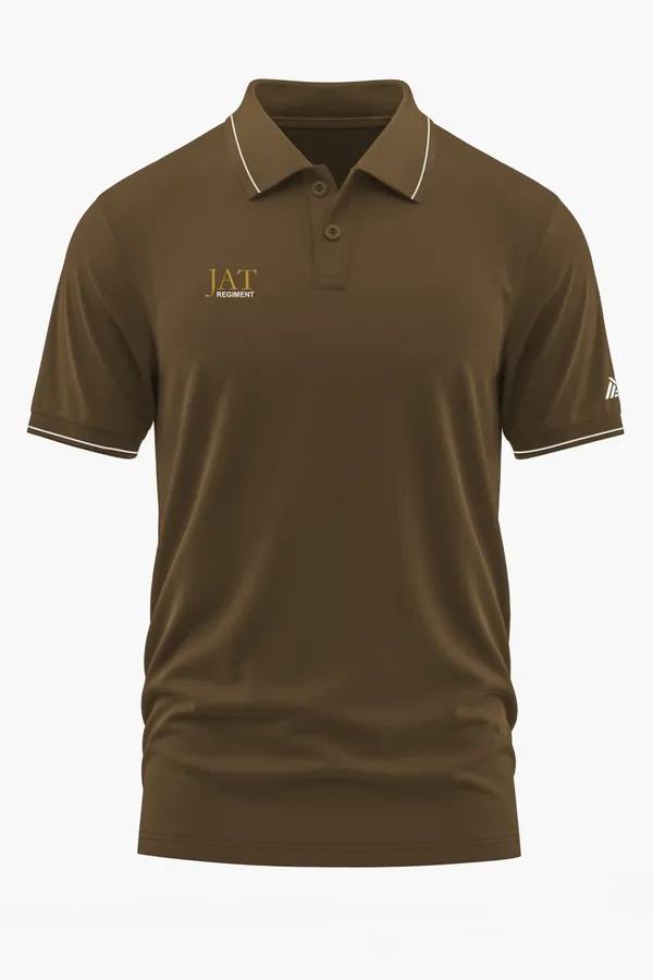 JAT_REGIMENT_POLO_T-SHIRT_-_Brown,_XXL