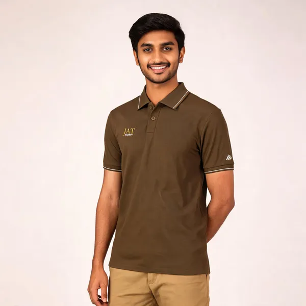 Brown_Cotton_Blend_Regular_Fit_Polo_T-Shirt_For_Men