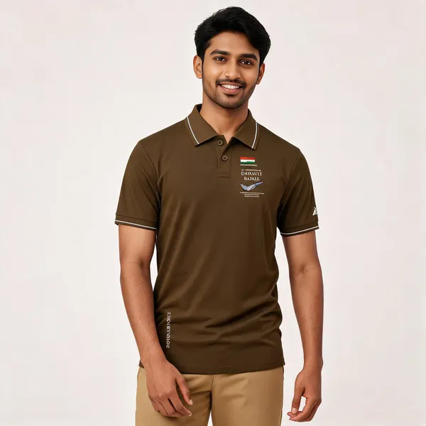 Brown_Cotton-Lycra_Regular_Fit_Dassault_Rafale_Strike_Polo_T-Shirt_For_Men