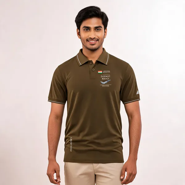 Brown_Cotton-Lycra_Regular_Fit_Dassault_Rafale_Strike_Polo_T-Shirt_For_Men