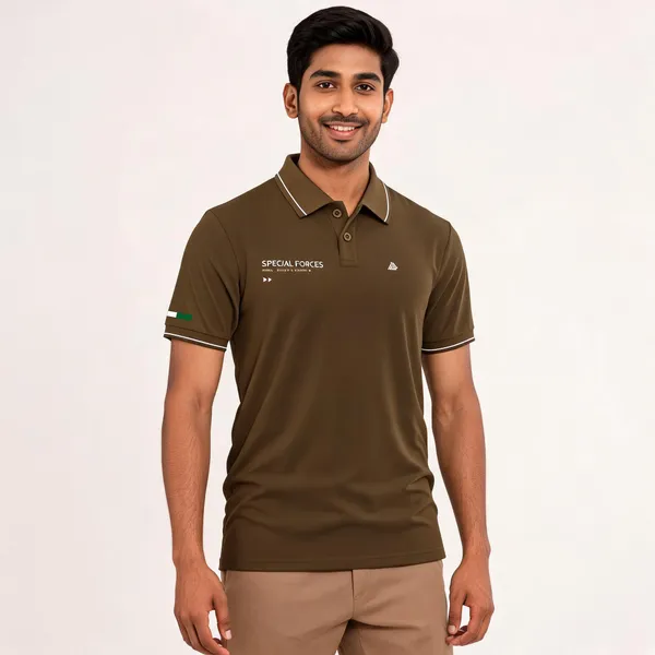 Brown_Cotton_Blend_Regular_Fit_Special_Forces_Command_Polo_T-Shirt_For_Men