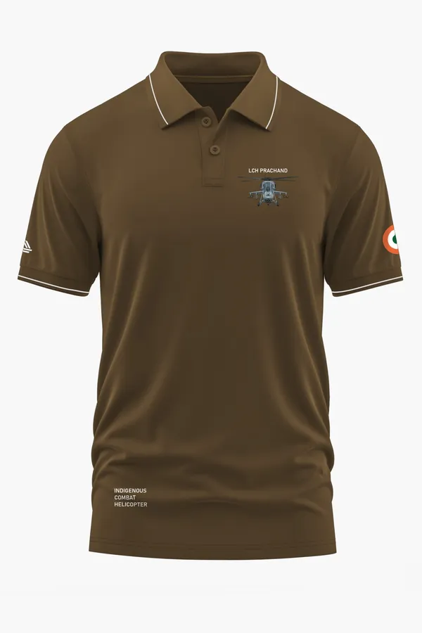 LCH_PRACHAND_POLO_T-SHIRT_-_Brown,_XXL