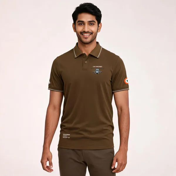 Brown_Cotton_Regular_Fit_Lch_Prachand_Polo_T-Shirt_For_Men