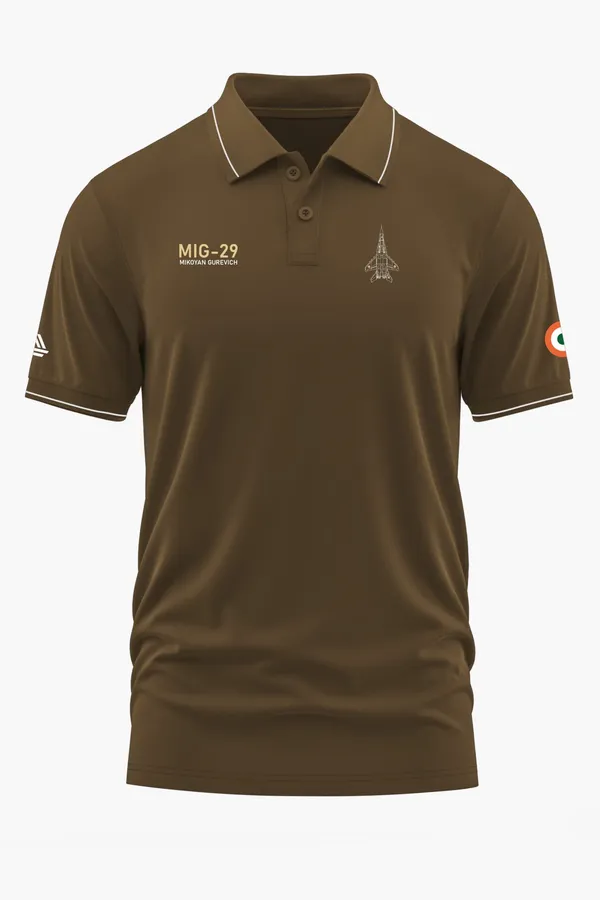 MIG-29_PRIDE_POLO_T-SHIRT_-_Brown,_XXL