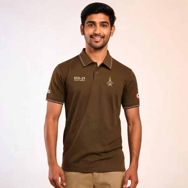 Brown_Cotton_Blend_Regular_Fit_Mig-29_Pride_Polo_T-Shirt_For_Men