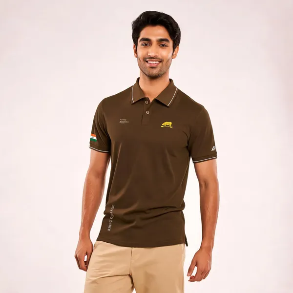 Brown_Cotton-Lycra_Regular_Fit_Assam_Regiment_Polo_T-Shirt_For_Men