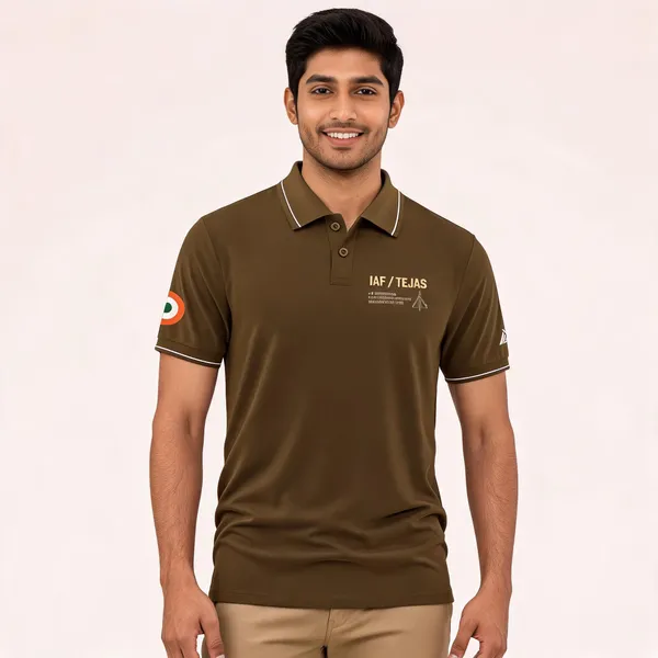 Brown_Cotton_Blend_Regular_Fit_Iaf_Tejas_Polo_T-Shirt_For_Men