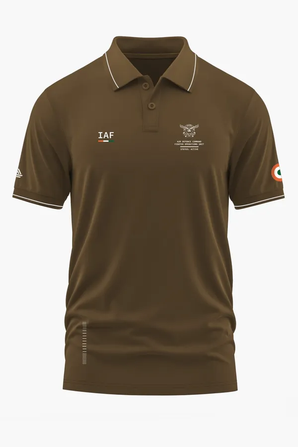 AIR_DEFENCE_COMMAND_POLO_T-SHIRT_-_Brown,_XXL