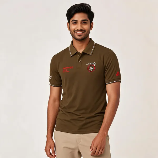 Brown_Cotton_Lycra_Regular_Fit_Polo_T-Shirt_For_Men