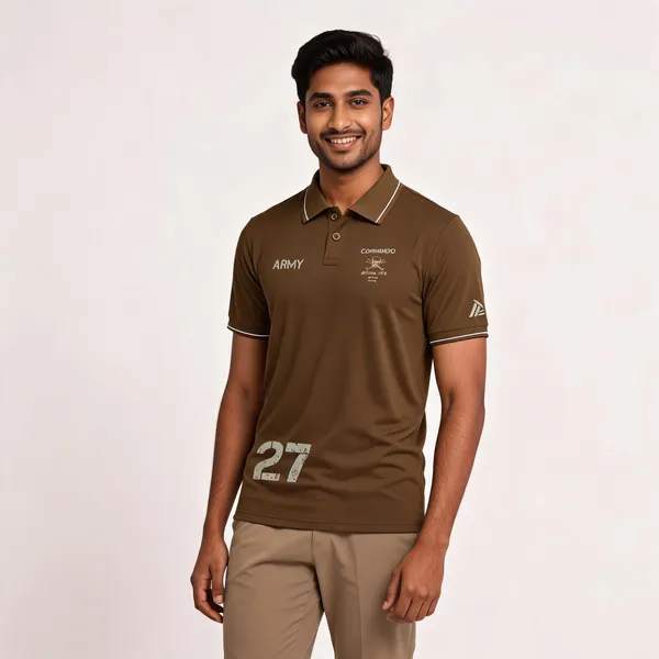 Brown_Cotton_Lycra_Regular_Fit_Commando_Special_Ops_Polo_T-Shirt_For_Men