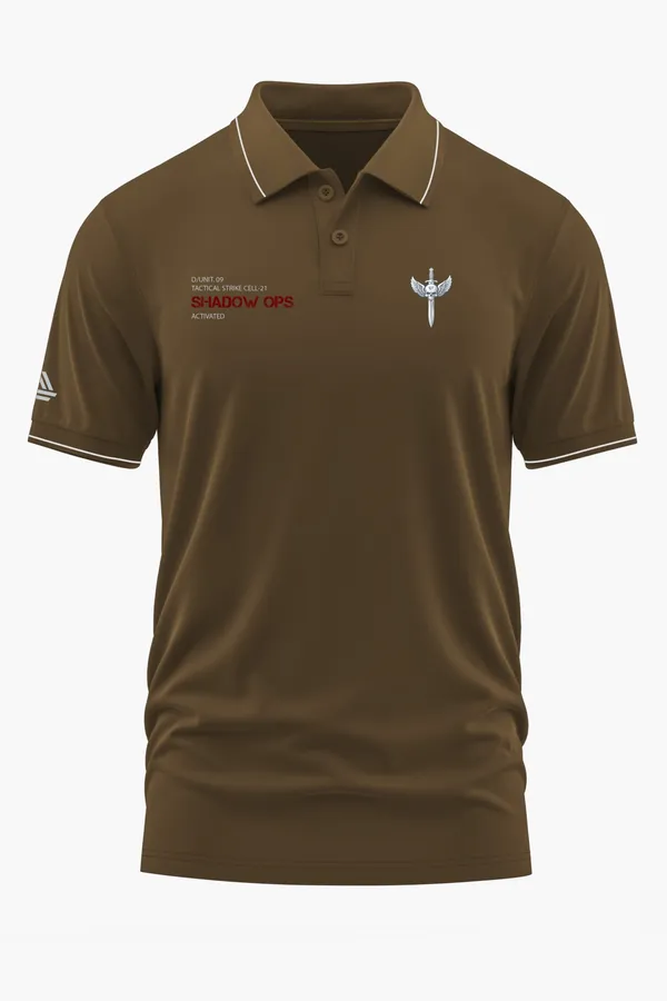SHADOW_OPS_ACTIVATED_POLO_T-SHIRT_-_Brown,_XXL