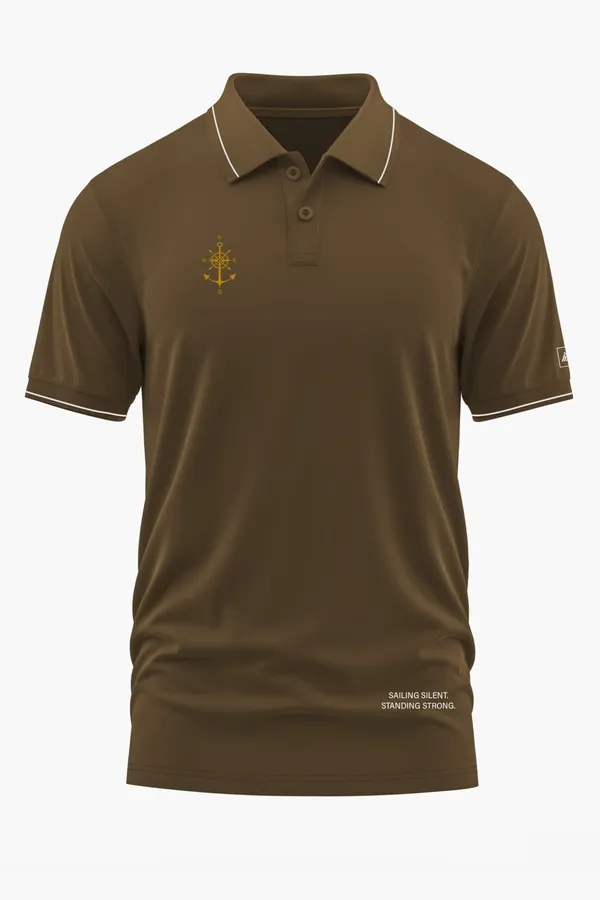 SILENT_SENTINEL_POLO_T-SHIRT_-_Brown,_XXL