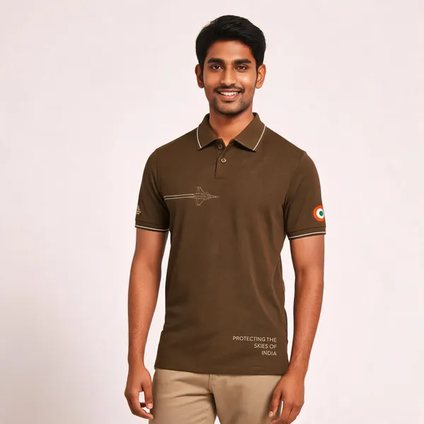 Brown_Cotton_Blend_Regular_Fit_Airspace_Guardian_Polo_T-Shirt_For_Men