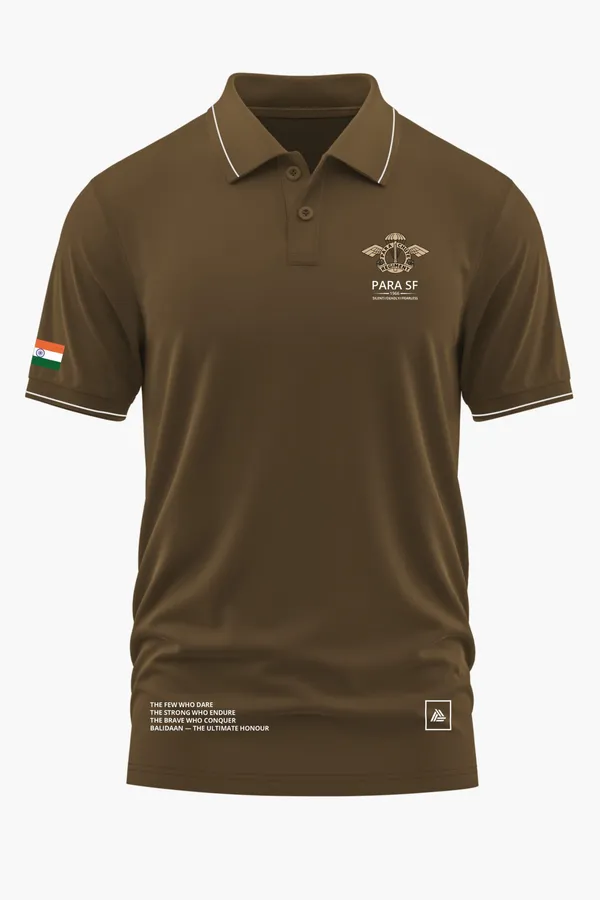 PARA_SF_THE_FEW_WHO_DARE_POLO_T-SHIRT_-_Brown,_XXL