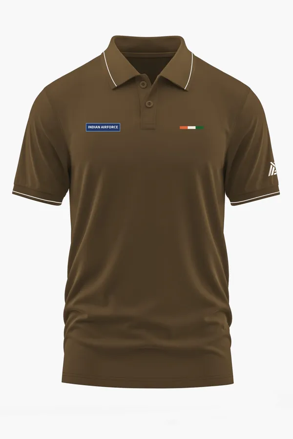 IAF_MINIMAL_PRIDE_POLO_T-SHIRT_-_Brown,_XXL