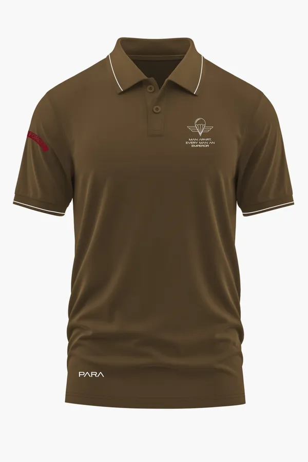 PARA_ELITE_CORE_POLO_T-SHIRT_-_Brown,_XXL