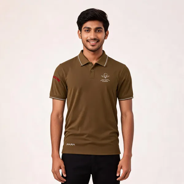 Brown_Cotton_Blend_Regular_Fit_Para_Elite_Core_Polo_T-Shirt_For_Men