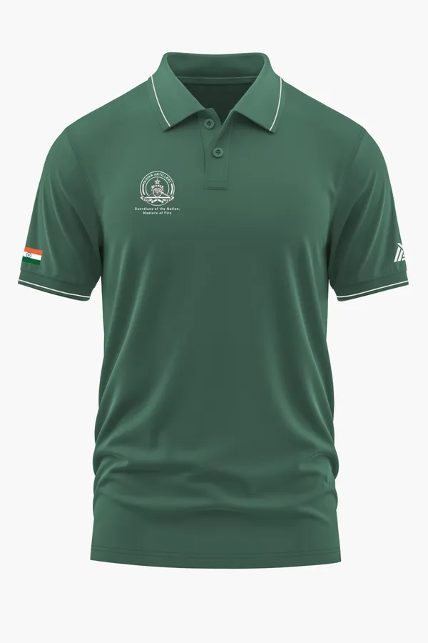 ARTILLERY_ELITE_EDITION_POLO_T-SHIRT_-_Green,_XXL