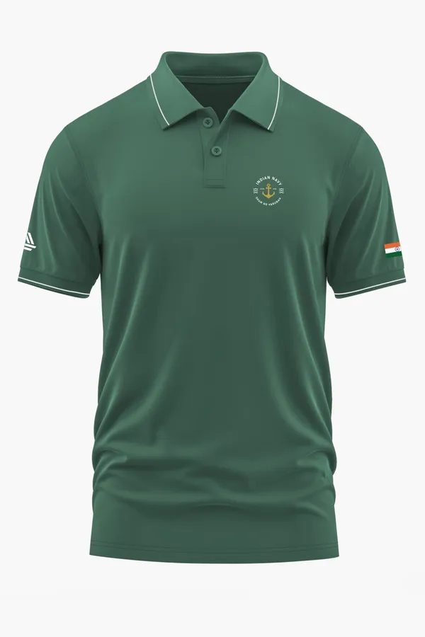 INDIAN_NAVY_PRIDE_POLO_T-SHIRT_-_Green,_XXL