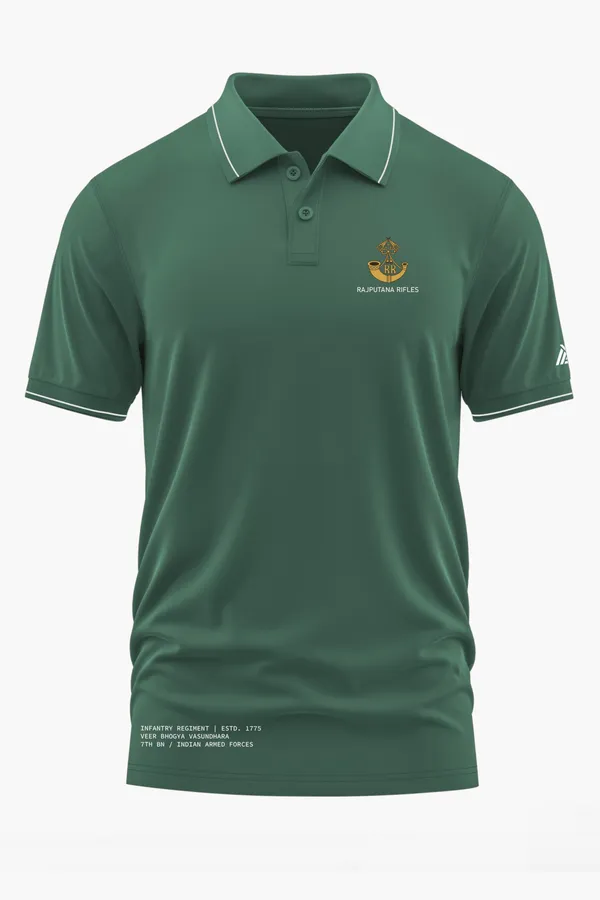RAJPUTANA_RIFLES_REGIMENTAL_POLO_T-SHIRT_-_Green,_XXL