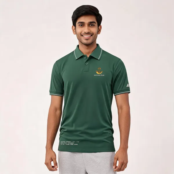 Green_Cotton-Lycra_Regular_Fit_Rajputana_Rifles_Polo_T-Shirt_For_Men