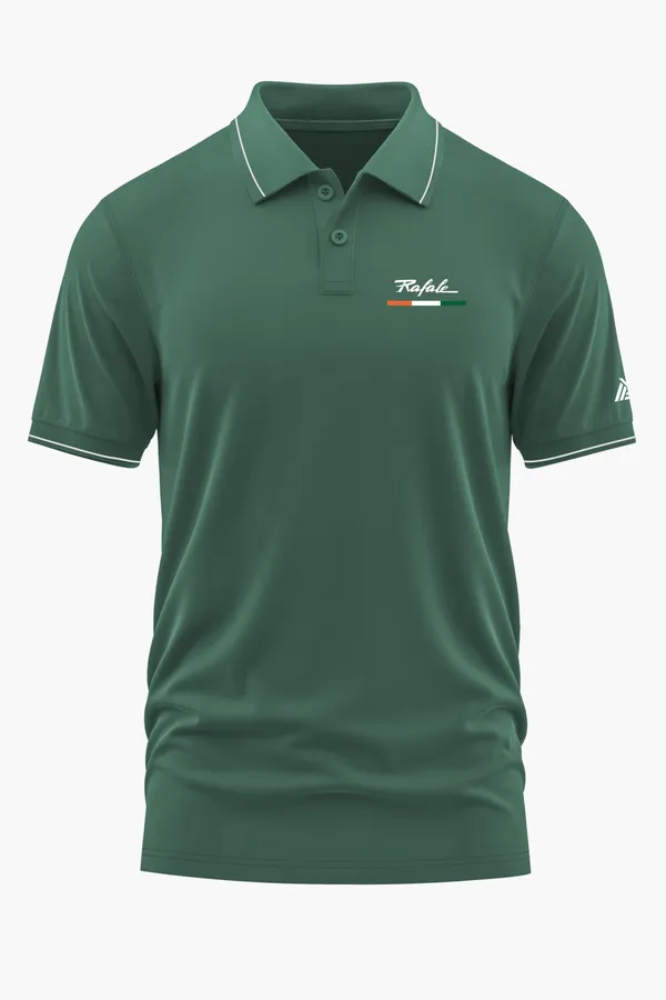 RAFALE_INDIA_POLO_T-SHIRT_-_Green,_XXL