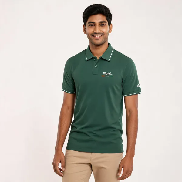 Green_Cotton_Blend_Regular_Fit_Rafale_India_Polo_T-Shirt_For_Men