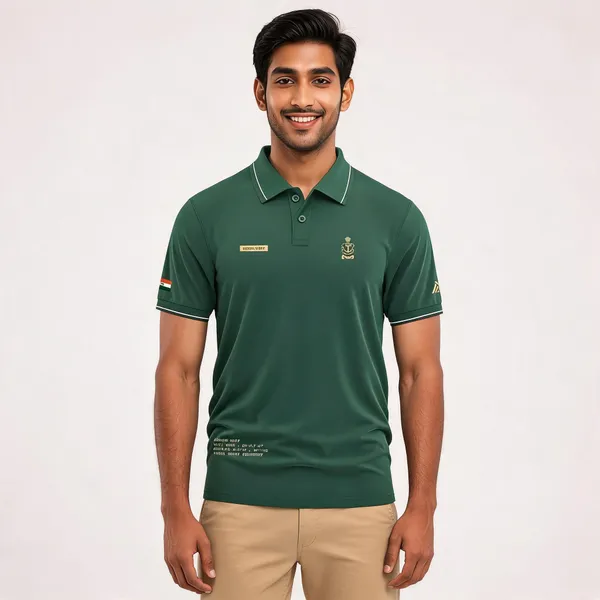 Green_Cotton_Blend_Regular_Fit_Polo_T-Shirt_For_Men