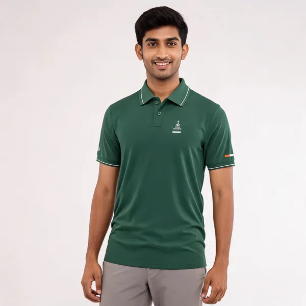 Green_Cotton_Regular_Fit_Naval_Command_Polo_T-Shirt_For_Men