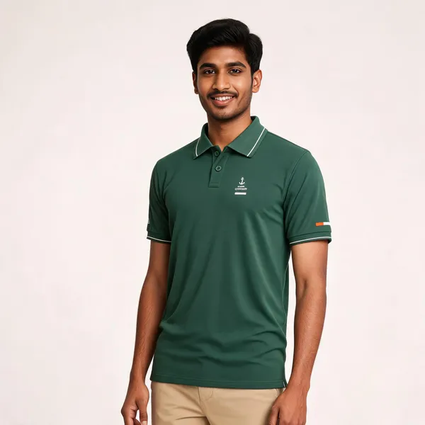 Green_Cotton_Regular_Fit_Naval_Command_Polo_T-Shirt_For_Men