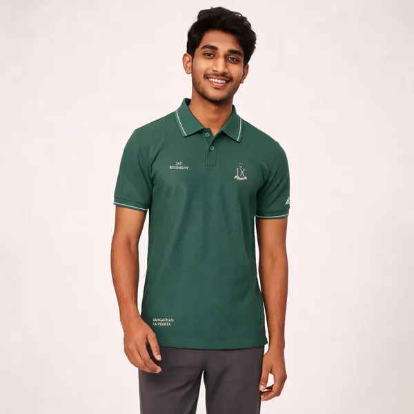Green_Cotton_Blend_Regular_Fit_Polo_T-Shirt_For_Men