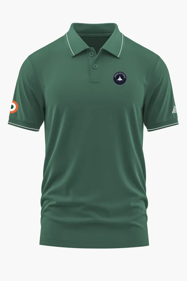 IAF_CLASSIC_CREST_POLO_T-SHIRT_-_Green,_XXL