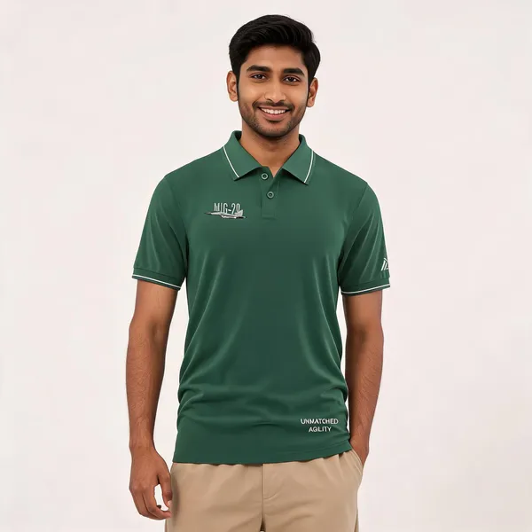 Green_Cotton_Blend_Regular_Fit_Mig-29_Unmatched_Agility_Polo_T-Shirt_For_Men