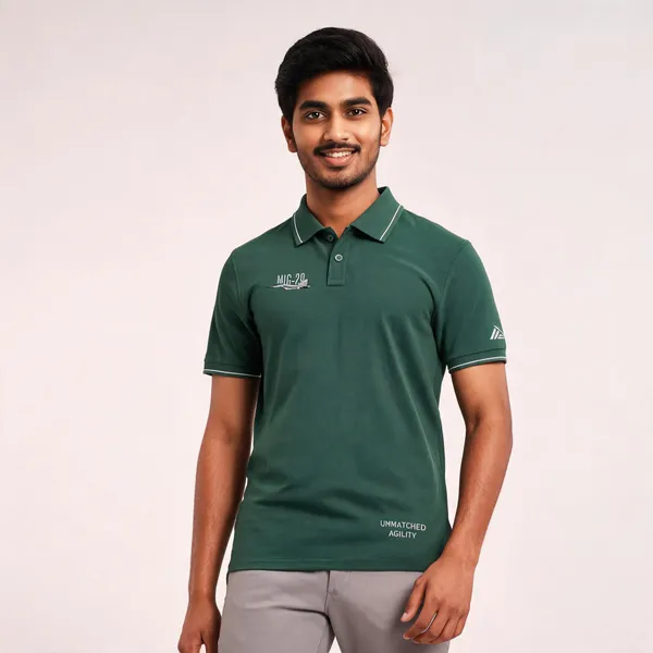 Green_Cotton_Blend_Regular_Fit_Mig-29_Unmatched_Agility_Polo_T-Shirt_For_Men