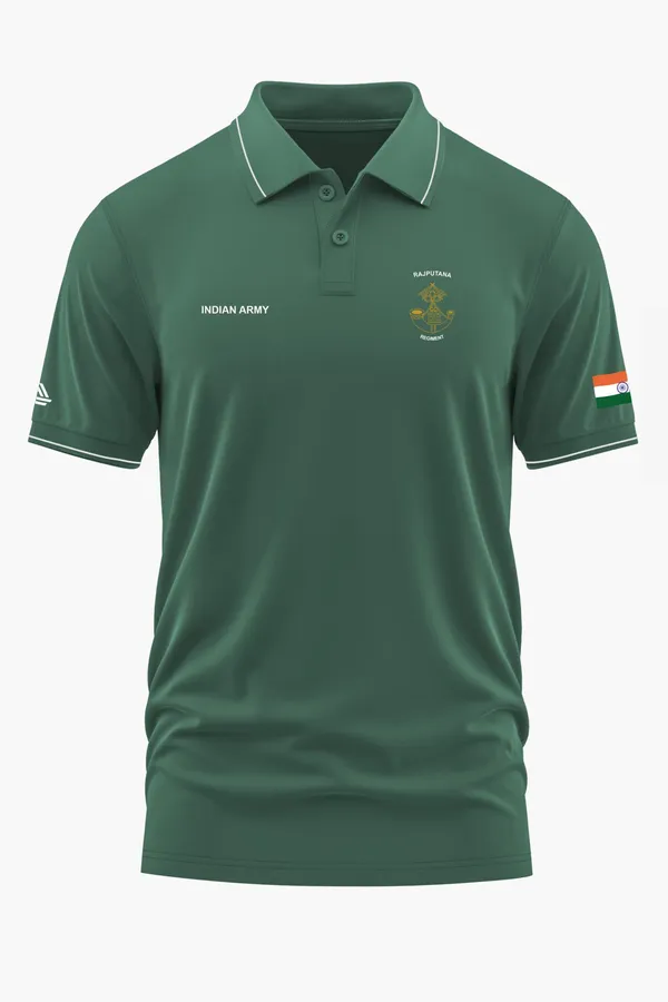 RAJPUTANA_REGIMENT_PRESTIGE_POLO_T-SHIRT_-_Green,_XXL