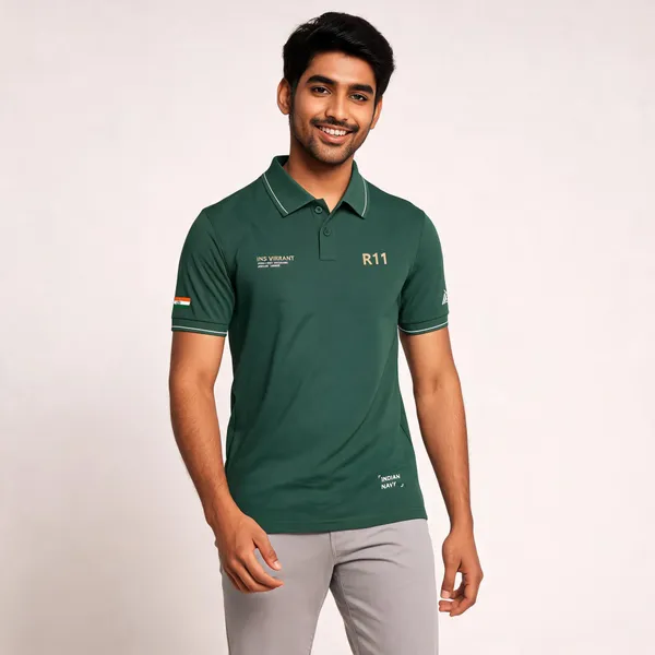 Green_Cotton_Regular_Fit_Ins_Vikrant_Polo_T-Shirt_For_Men