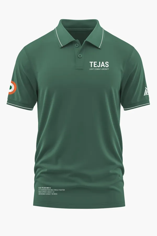 LCA_TEJAS_MK1A_POLO_T-SHIRT_-_Green,_XXL