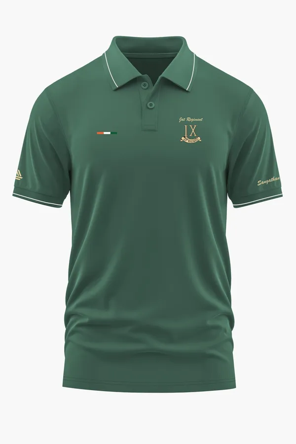 JAT_REGIMENT_HONOUR_POLO_T-SHIRT_-_Green,_XXL
