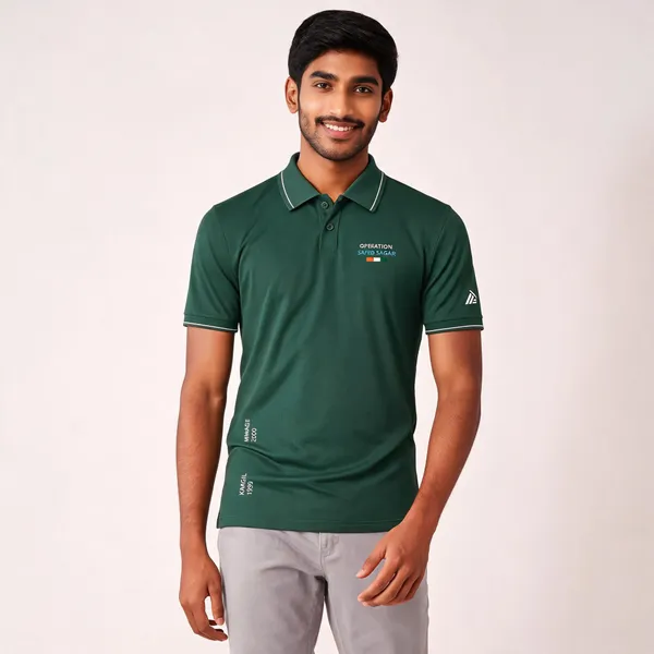 Green_Cotton_Blend_Regular_Fit_Polo_T-Shirt_For_Men