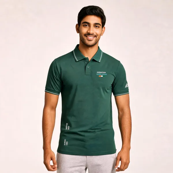 Green_Cotton_Blend_Regular_Fit_Polo_T-Shirt_For_Men